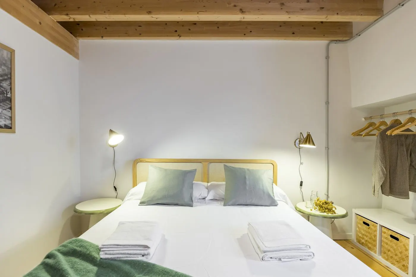 Dormitorio El Green con cama queen