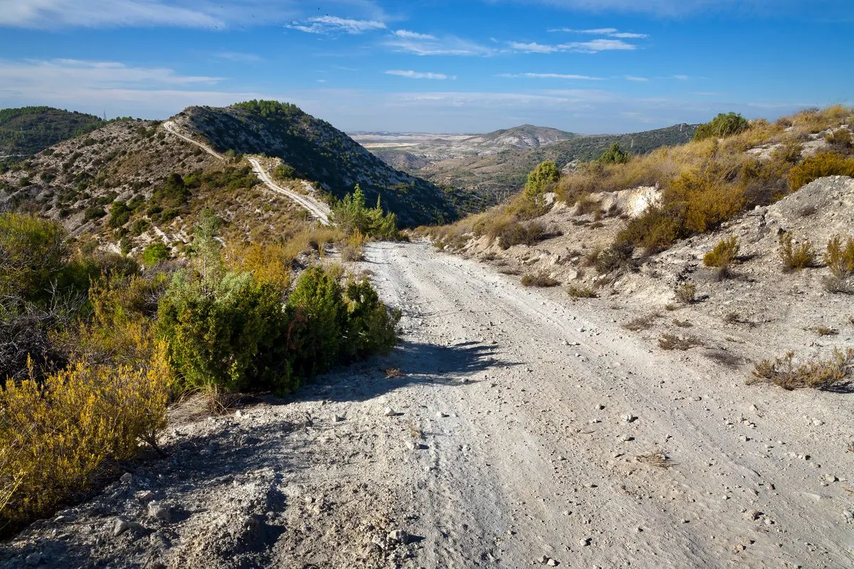 Camino de senderismo en La Alcarria